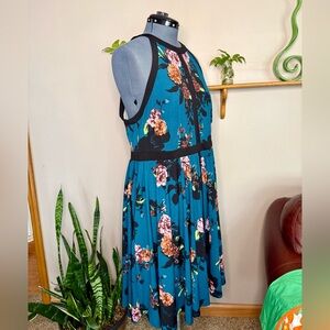 Torrid Women’s Plus Size 2 Floral Halter Neck Dress